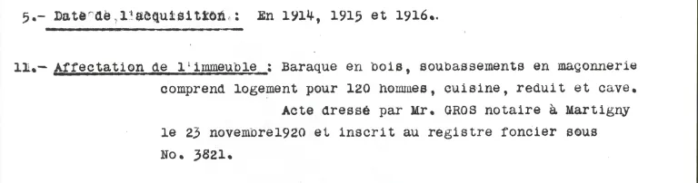 Inventaire des immeubles fédéraux 1929